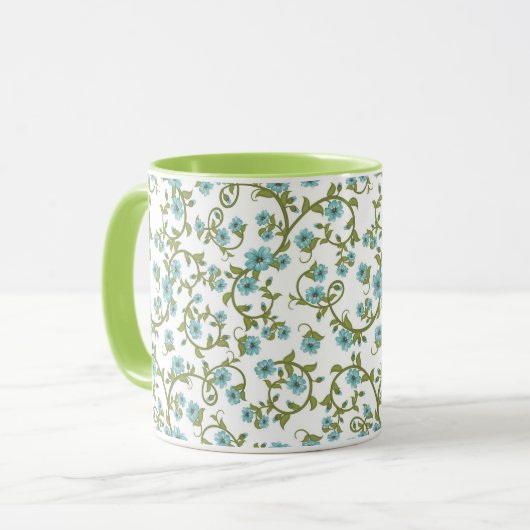 Blumenmuster 12 tasse (Vorderseite Links)