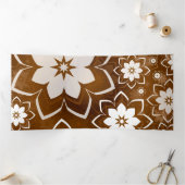 Blumenmuster 13 dreifach gefaltete urlaubskarte (Innenseite)