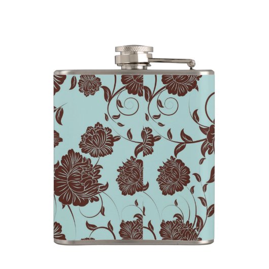 Blumenmuster 13 flachmann (Rückseite)