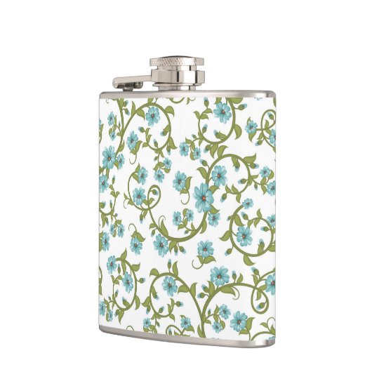 Blumenmuster 13 flachmann (Links)