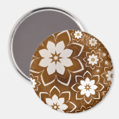 Blumenmuster 13 magnet (Vorderseite/Rückseite)