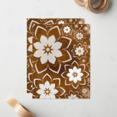 Blumenmuster 13 mitteilungskarte (Vorderseite/Rückseite Beispiel)