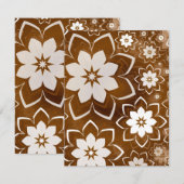 Blumenmuster 13 mitteilungskarte (Vorne/Hinten)