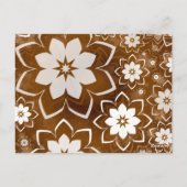 Blumenmuster 13 postkarte (Rückseite)