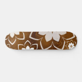 Blumenmuster 13 skateboard (Horizontal)
