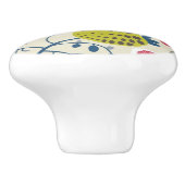 Blumenmuster 14 keramikknauf (Seitenansicht)