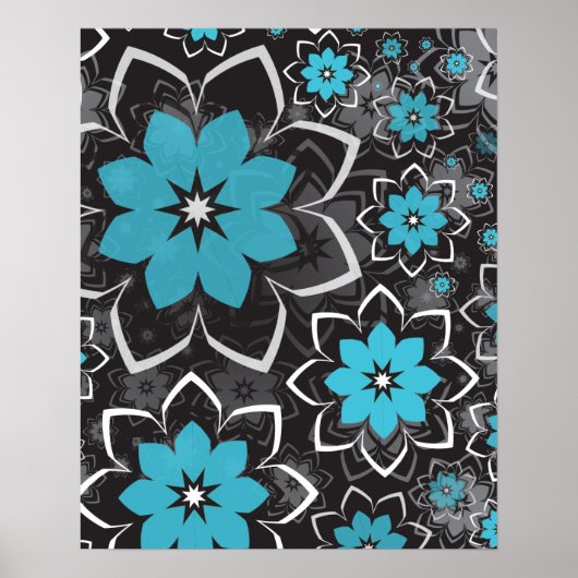 Blumenmuster 14 poster (Vorne)