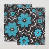 Blumenmuster 14 postkarte (Vorne/Hinten)