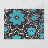Blumenmuster 14 postkarte (Rückseite)