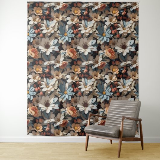 Blumenmuster 14 Tapestry Wandteppich (Beispiel)