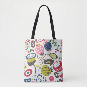 Blumenmuster 14 tasche