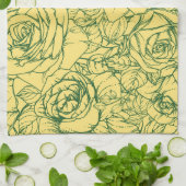 Blumenmuster 15 geschirrtuch (Gefaltet)
