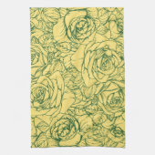 Blumenmuster 15 geschirrtuch (Vertikal)