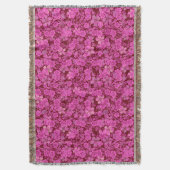 Blumenmuster 15.Rosa DRed BG Decke (Vorderseite Vertikal)
