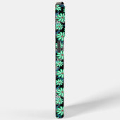 Blumenmuster 17.b Schwarze BG Case-Mate iPhone Hülle (Rückseite / Rechts)