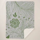 Blumenmuster 17 sherpadecke (Vorderseite)