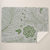 Blumenmuster 17 sherpadecke (Vorderseite (Horizontal))