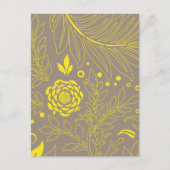 Blumenmuster 18 feiertagspostkarte (Vorderseite)