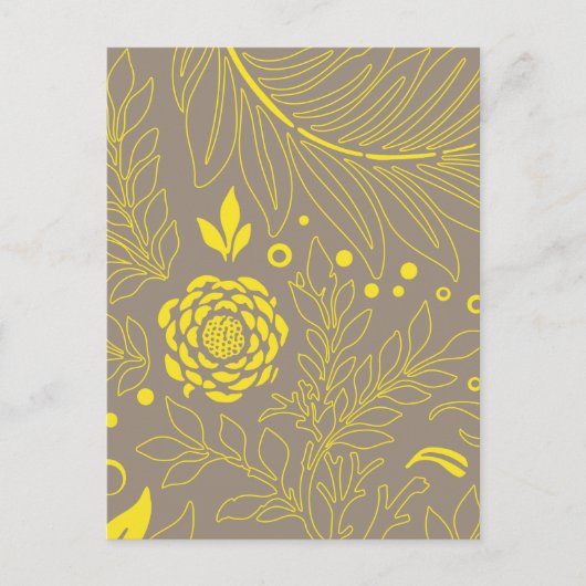 Blumenmuster 18 feiertagspostkarte (Vorderseite)