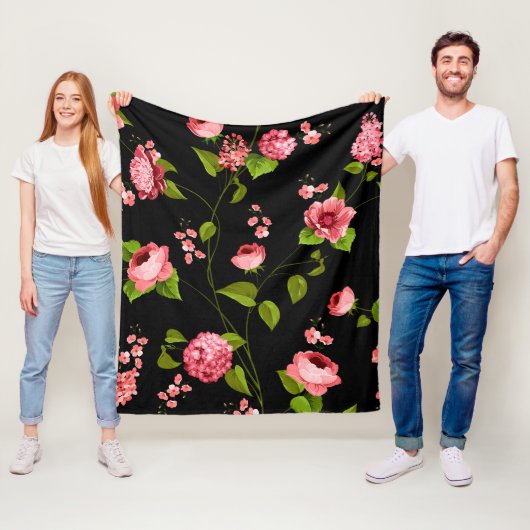 Blumenmuster 18 fleecedecke (Beispiel)