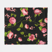 Blumenmuster 18 fleecedecke (Vorderseite (Horizontal))