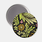 Blumenmuster 18 magnet (Vorderseite/Rückseite)