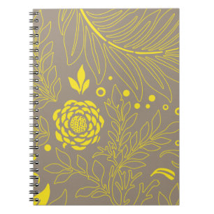 Blumenmuster 18 notizblock