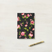 Blumenmuster 18 post-it klebezettel (Auf Schreibtisch)