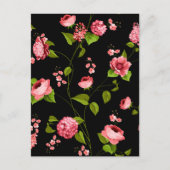 Blumenmuster 18 postkarte (Vorderseite)