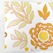 Blumenmuster 19 dreifach gefaltete urlaubskarte (Innen Erste Seite)