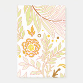 Blumenmuster 19 post-it klebezettel (Vorderseite)