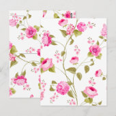 Blumenmuster 19 postkarte (Vorne/Hinten)