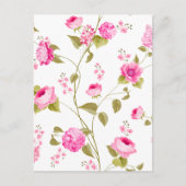 Blumenmuster 19 postkarte (Vorderseite)