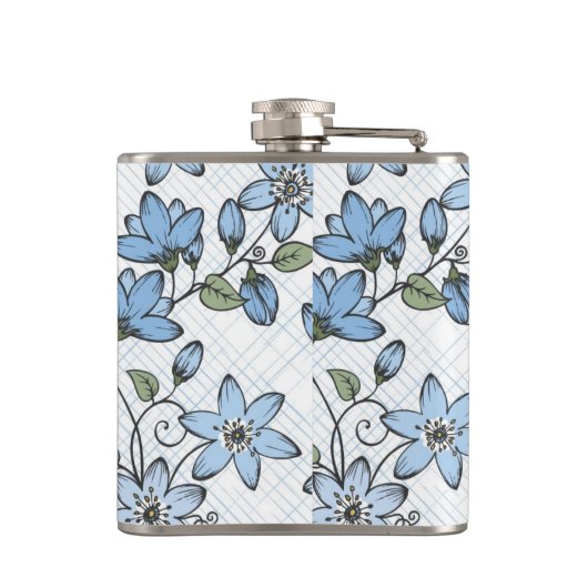 Blumenmuster 2 2 flachmann (Rückseite)