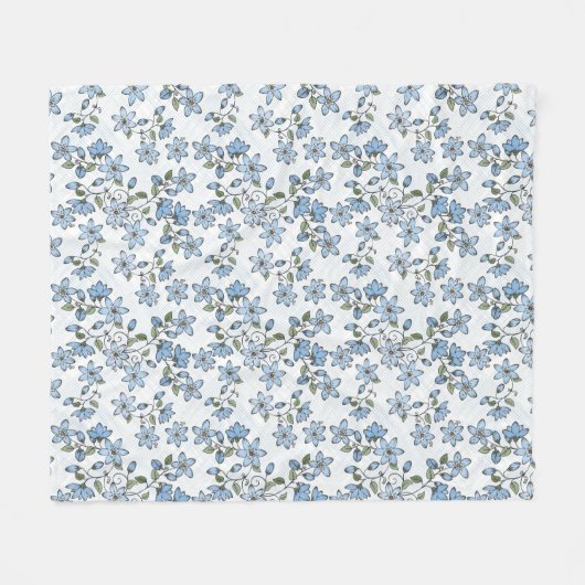 Blumenmuster 2 2 fleecedecke (Vorderseite (Horizontal))