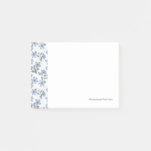 Blumenmuster 2 2 post-it klebezettel (Vorderseite)