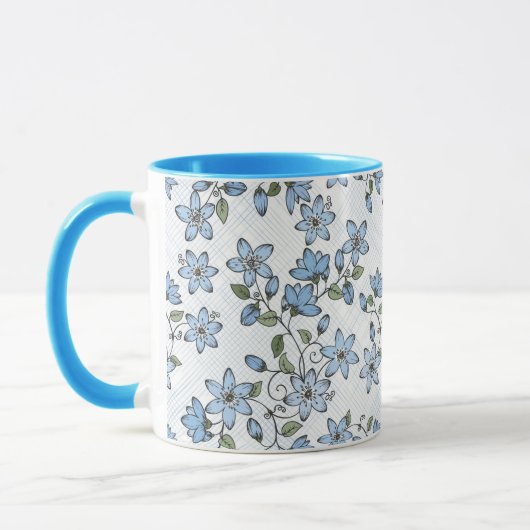 Blumenmuster 2 2 tasse (Links)