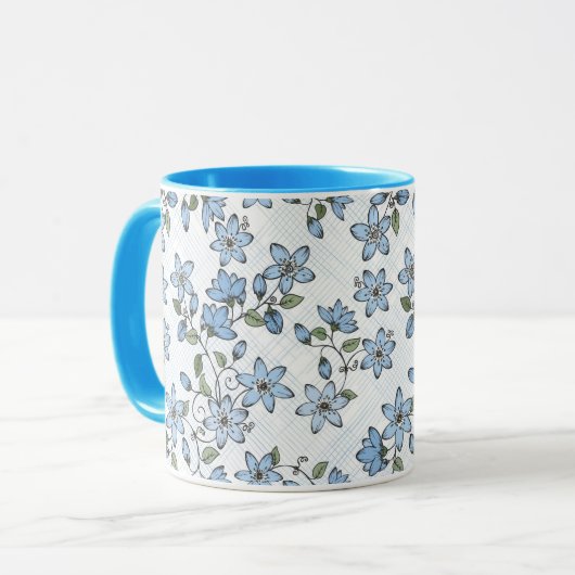Blumenmuster 2 2 tasse (Vorderseite Links)