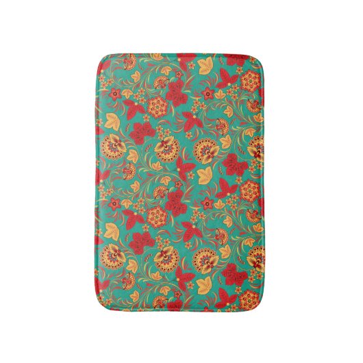 Blumenmuster 2 3 badematte (Vorderseite Vertikal)