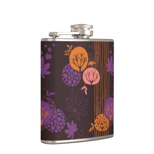 Blumenmuster 2 3 flachmann (Rechts)