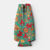 Blumenmuster 2 3 flaschenkühler (Rückseite)