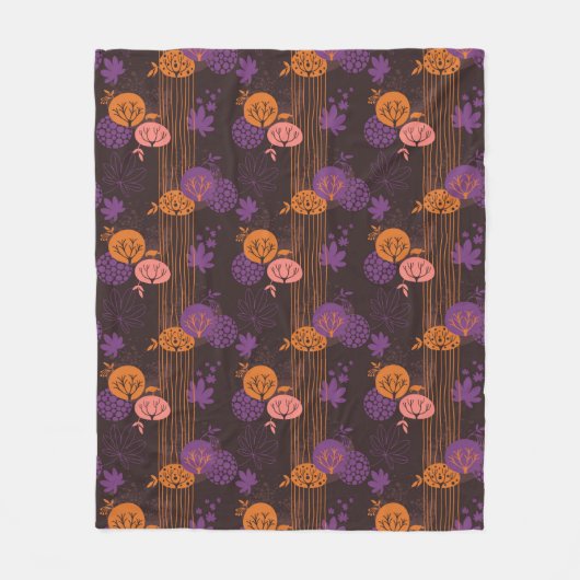 Blumenmuster 2 3 fleecedecke (Vorderseite)