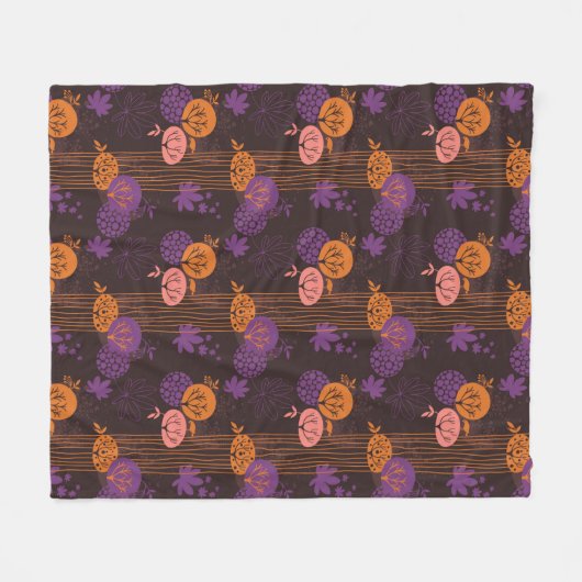 Blumenmuster 2 3 fleecedecke (Vorderseite (Horizontal))