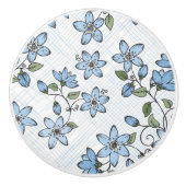 Blumenmuster 2 3 keramikknauf (Vorderseite)