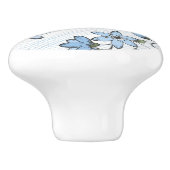 Blumenmuster 2 3 keramikknauf (Seitenansicht)