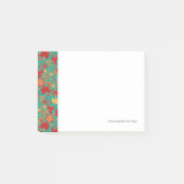 Blumenmuster 2 3 post-it klebezettel (Vorderseite)