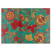 Blumenmuster 2 3 schneidebrett (Vorderseite)