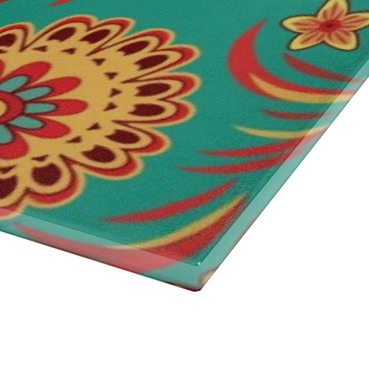 Blumenmuster 2 3 schneidebrett (Ecke)