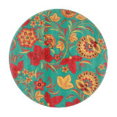 Blumenmuster 2 3 schneidebrett (Vorderseite)