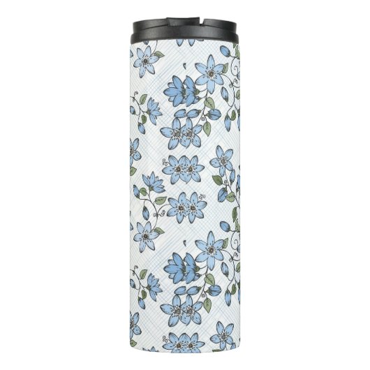 Blumenmuster 2 3 thermosbecher (Rückseite)